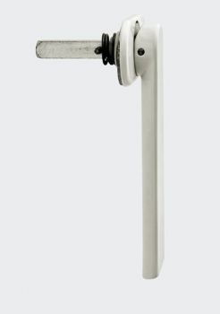 Schüco Handhebel, Reinweiß, DIN links und rechts verwendbar, 240887, für Faltanlagen, Royal S 70F, ASS FD