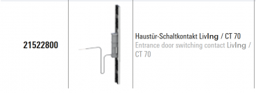 Schüco Haustür-Schaltkontakt LivIng / CT 70, 21522800, Kunststoffhaustür
