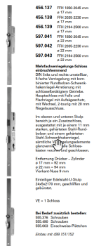 Schüco Jansen Janisol 2 EI30 WK3/RC3, Mehrfachverriegelungs-Schloss einbruchhemmend, 456.139, FFH 2194-2500 mm ø 17 mm