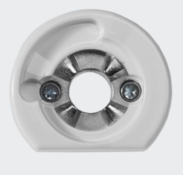 Schüco RC Befestigungsrosette, RAL9016 (Verkehrsweiß), Links , 247667