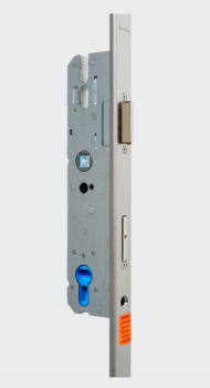 Schüco, Schwenkriegel-Bolzenschloss, Mehrfachverriegelung, Softlockfalle, 241735, Dornmaß 39,0 mm