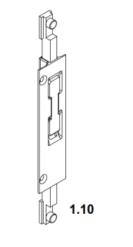 Schüco Stulpgetriebe flach, 25399100, schwarz, Schüco VarioTec
