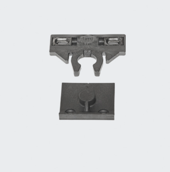 Schüco Stulpschnäpper LivIng silbergrau, Beschlagsystem Schüco VarioTec, Profilsystem Schüco LivIng, 98051216