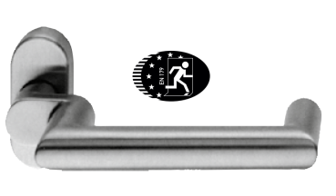Schüco Türdrücker FSB Design 1016 gekröpfte Ausführung, 240131, 240 131, Drückerstift 9 mm, empfohlen von GUVV