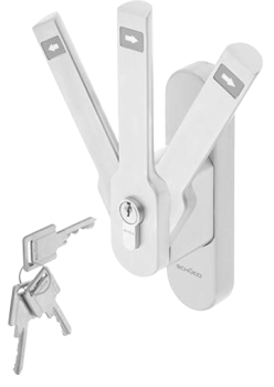 Schüco Türtreibriegel abschließbar, INOX, 240 617, ADS 65.NI Zubehör