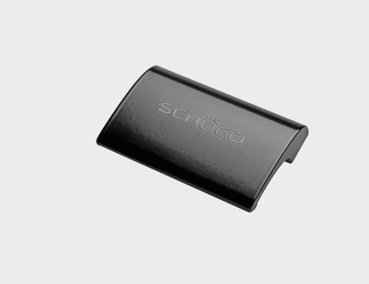Schüco Türziehgriff Design - schweiß, ähnlich RAL 9005, Beschlagsystem Schüco VarioTec, Profilsystem Schüco LivIng, 98051102