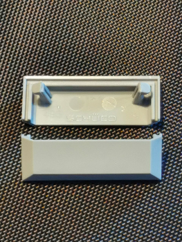 Schüco Wasserschlitzkappen Entwässerungskappen RAL 7001 Silbergrau, KS-208693