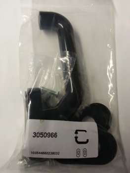 Hörmann Drückergarnitur (92) gekröpft / flach, Kunststoff, schwarz PZ Baureihe 40, 50, 60, 3050966, 3096798