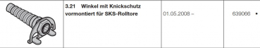 Hörmann Knickschutz mit Winkel vormontiert für SKS-Rolltore, 639066