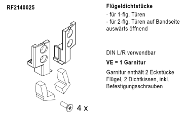 rp fineline 70D, Flügeldichtstücke f70 auswärts, Artikel Nummer, RF2140025, 30058528