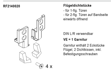 rp fineline 70D, Flügeldichtstücke f70 einwärts, Artikel Nummer, RF2140020, 30058527