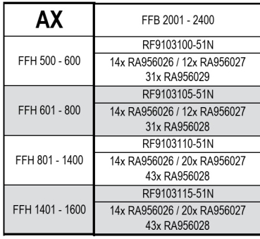 Jansen rp fineline 70W, Kipp Beschlag verdeckt liegend Artikel Nr. RF9103110-51N, 30058721