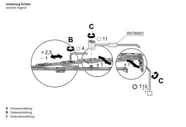 Jansen rp fineline 70W Euronut Zubehör, Stellschlüssel Fensterbeschlag, Artikel Nummer RX790931