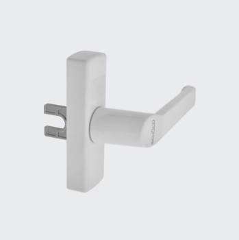 Schüco Getriebegriff 100 mm für Dreh und Drehkipp und Kipp-Stulpbeschläge RAL 9016 Verkehrsweiß, 214788