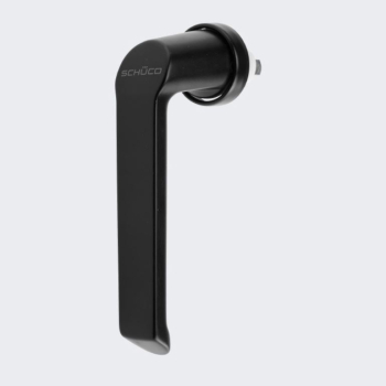 Schüco Fenstergriffe 23 Tiefschwarz RAL 9005 für Aluminiumfenster, 234036