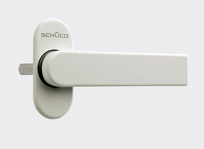 SWF B205 Scroll Classic raamboom, afsluitbaar, rechts, chroom mat