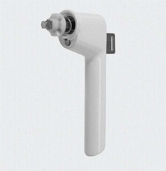 Schüco Fenstergriff abschließbar RAL 9010 Reinweiß, 247035