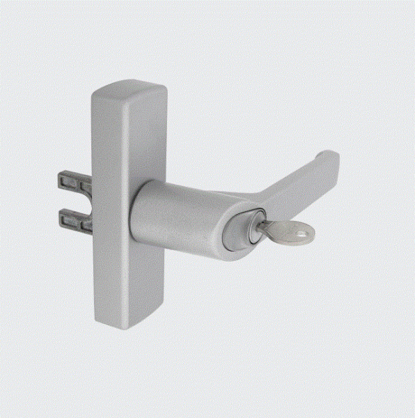 Schüco Fenstergriff 214789 Getriebegriff 100 abschließbar silber