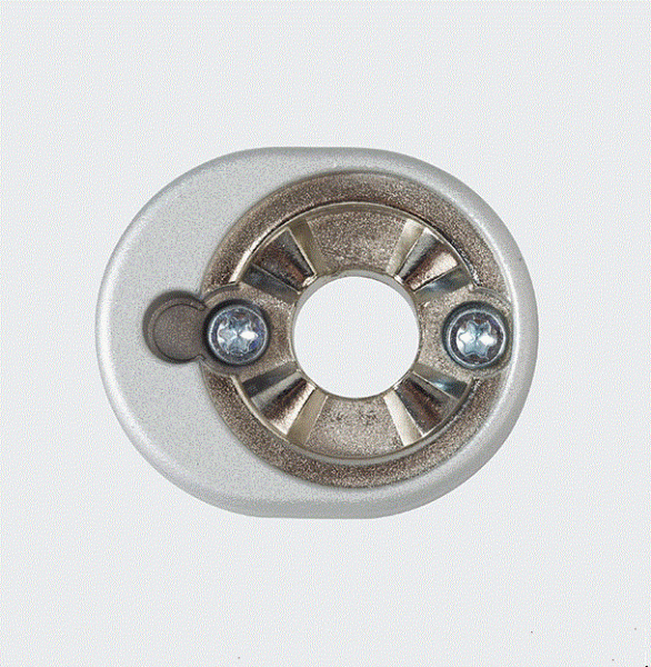 Schüco Befestigungsrosette abschließbar 23 RC-Silber, 247131