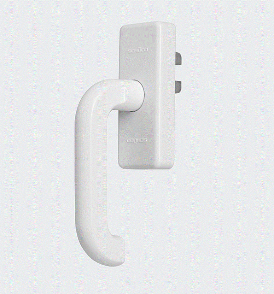 Schüco Fenstergriff (Getriebe-Handhebel) Weiß, 98050183