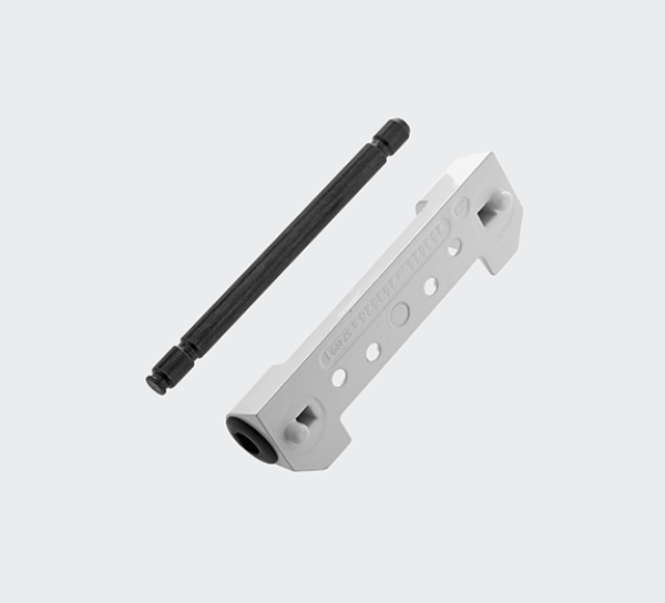 Schüco Original Ersatzteil Scherenlager mit Scherenlagerstift WeißSchüco Beschlag 2000 / Systembeschlag  Profilsystem Schüco Schnicks / Corona AS 60 / CT 70 / SI82, 25474600
