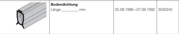 Hörmann Bodendichtung der Baureihe 20, 3040242