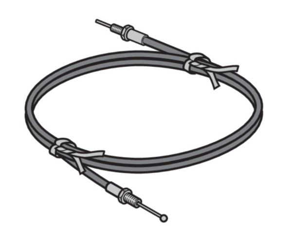 Hörmann Bowdenzug für Garagenrolltor (1m) für die Notentriegelung für RollMatic, 437986
