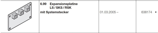 Hörmann Expansionsplatine LS / SKS / RSK mit Systemstecker, 638174