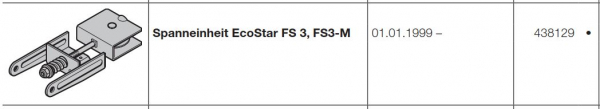 Hörmann Spanneinheit EcoStar Führungsschiene S 3, FS3-M, 438129