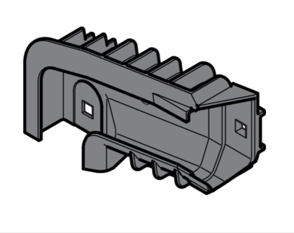 Hörmann Führungsbogen aus Kunststoff, Beschlag L und Z, Ausführung rechts (ersetzt Art.-Nr. 3047090) für Baureihe 40, EcoStar, 3072563, 3047090