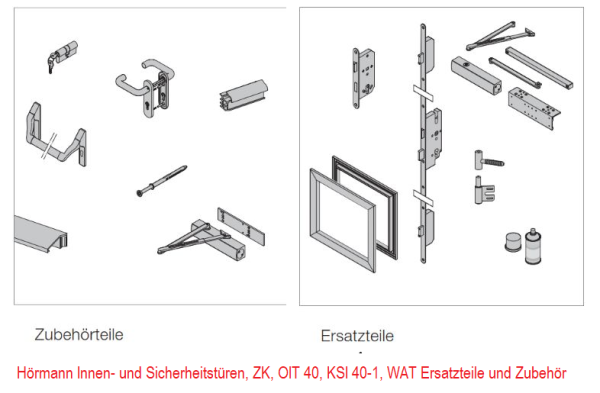 Hörmann Innen- und Sicherheitstüren, ZK, OIT 40, KSI 40-1, WAT, Ersatzteile und Zubehörteile.