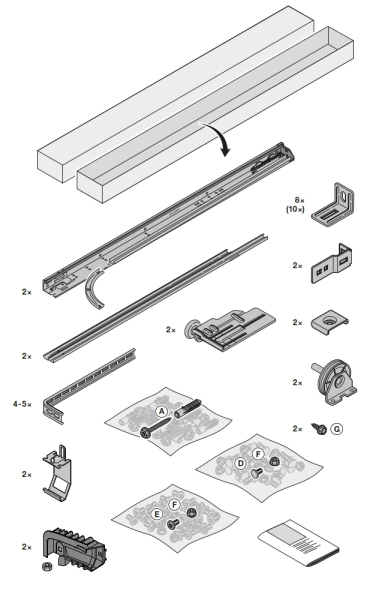 Hörmann Zargenkarton, 3053106, für den Beschlag Z, Baureihe 40, RM 1875 mm