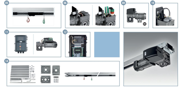 Marantec-MFZOvitor ,STAI1-8-45, AWG  Automatic, Deckenschlepper für federausgeglichene Tore