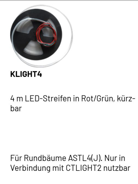 Marantec KLIGHT4, 4 m LED-Streifen in Rot/Grün, 178424 kürzbar