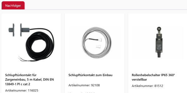 Marantec Schlupftürkontakt auf Torblatt, 564632, 116025, 92108, 81512