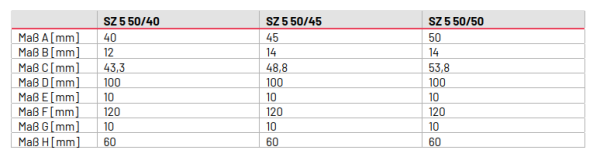 Marantec, MFZ Steckzapfen 50 mm für KD 60, 145639, 120837, 145253