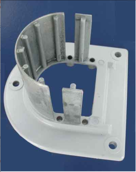 Marantec Säulenfuß für Standsäule, Schlüsselschaltersäule, RAL 9006, Artikel Nr. 95579