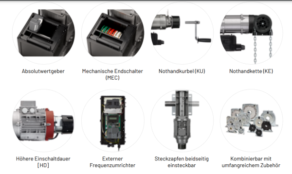 Marantec Kettenradantrieb für schwere Rolltore, KD20-22-24KU, HD, NM 130, 400V/3~/50Hz