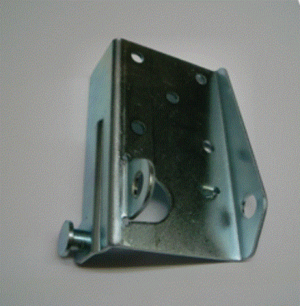 Normstahl Bodenkonsole Links, verzinkt für Deckensektionaltor Secura, 422CML