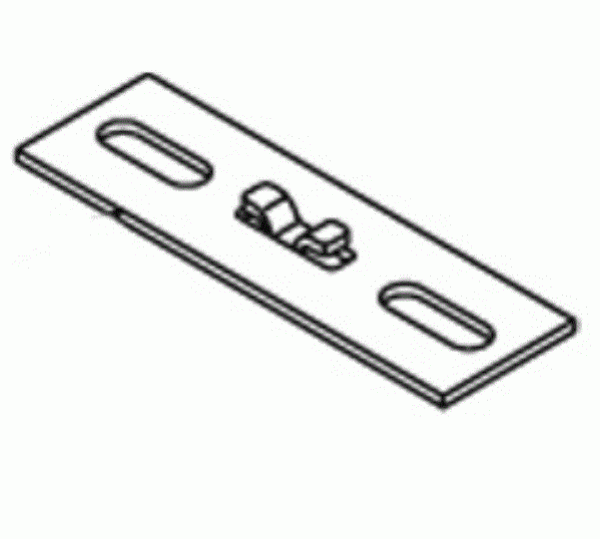 Normstahl Ersatzteil Bodenlaufschienenanker rostfrei, Edelstahl Abmessungen: 130x40 mm, für Seitensektionaltor SSD kleiner 07.1997, A372590
