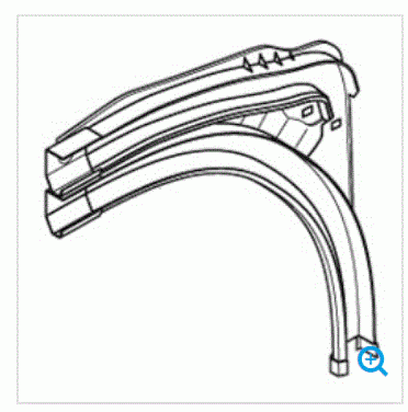 Normstahl Bogensegment rechts ES100 Niedersturz