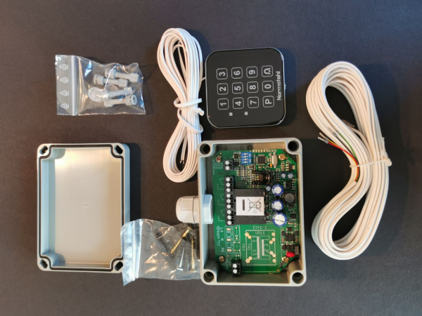 Normstahl Codetaster Glas Design 3 Befehle mit Touchcode, 400913500000