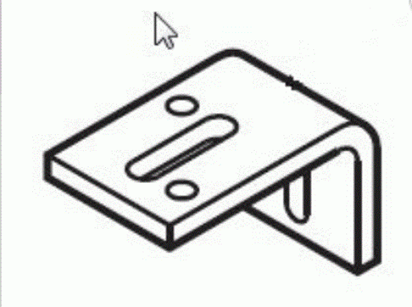 Normstahl Deckenbefestigungswinkel SST 97, 55x85 mm, für Seitensektionaltor Top 08.1997-11.2012, A372060