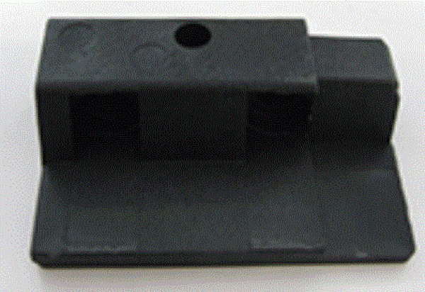 Normstahl Deckleistenverstärkung Torblatt links Kunststoff schwarz, für Schwingtore Prominent-Variant, H240730