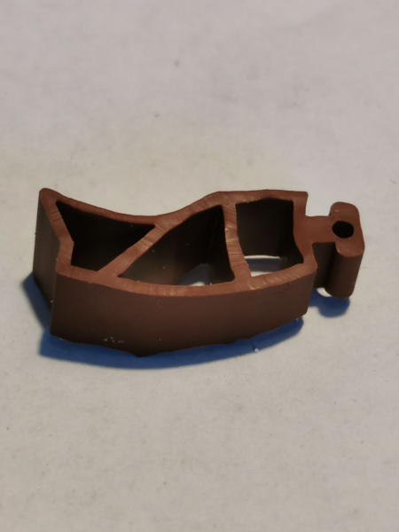 Normstahl Ersatzteil Dichtungsprofil K30/45 braun, für Seitensektionaltor SSD kleiner 07.1997, A370151