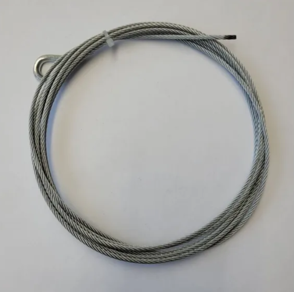 Normstahl Tragseil 3,2 x 7300 mm, 1 Öse, Niedrigsturz für DST- CEN und ES100 für Deckensektionaltor, A702360