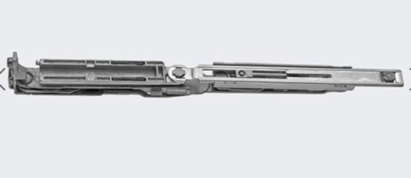 Schüco Drehkipp-Schere 130 kg DIN links  verwendbar für AWS  AvanTec Länge ca. 400 mmm , 275013, 275014