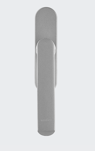 Schüco Fenstergriff (Getriebegriff), nicht abschließbar, Silber Look, Schiebeelemente, 269587