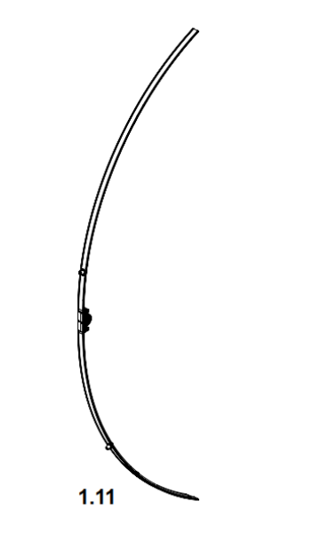 Schüco Getriebe Rundfenster 2180mm, 25448600, Silber, Schüco VarioTec