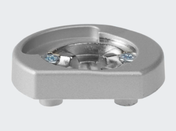 Schüco RC Befestigungsrosette, Silber, Links, 247661